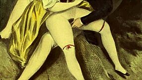 Vintage Illustration with Retro Erotic Charm