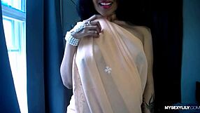 Horny lily performs live indian porn show with big tits