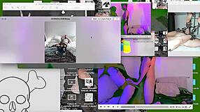 Twink Gets Hardcore Bareback Fucking On Webcam Desk