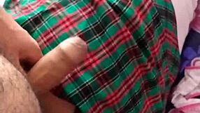 mexican student shows off in skirt for grades