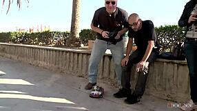 feeling the intense heat as his hard cock slides into her wet pussy outdoors