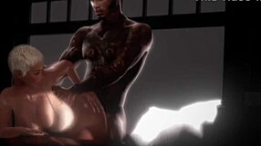 Is This Dumb Slut Ready For Rough Interracial Action?