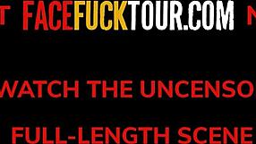 face fuck tour - curvy latina slut craving big gringo cock