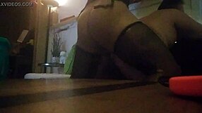 What makes this Latino shemale's huge cock so irresistible to watch?