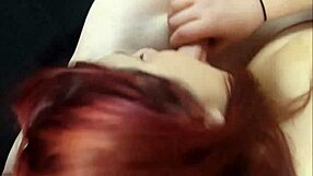 Chunky redhead sucks stranger's cock