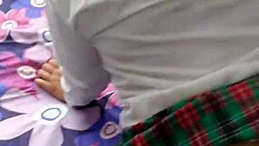 mexican student shows off in skirt for grades