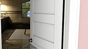 गर्ल हाउस गेमप्ले पार्ट 10 में जोरदार टिट्टी फक एक्शन