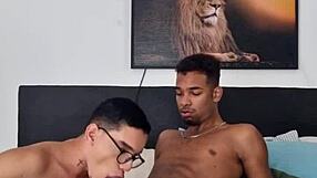 Skinny twink gets dominated by a hung black man