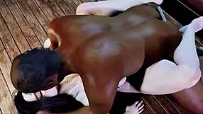 Asian MILF’s secret affair with a black man in 3D porn video