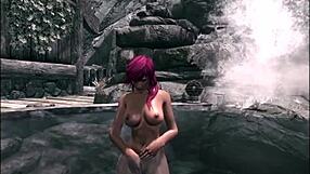 Redhead's hot spring scene in The Erotic Scriptures (SC1)