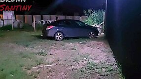 bruna sucking big cock in club parking lot, want a turn?