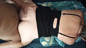 amateur milf bent over for hardcore anal creampie