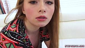 Partners Step Sister Stretching and Tied Up for Hardcore