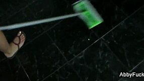 Abigail Mac NUDE BEHIND THE SCENES, sucking big tits and ass backstage.