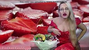 food porn with financial domination and masturbation