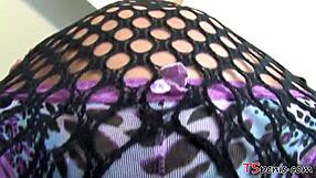 Small Titted Tranny Crystal Teases With Her Ass And Tits