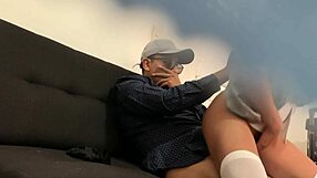 Spying on my schoolgirl niece and her teacher at an after party turns me on