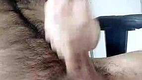 lapijargentina strokes his big cock for a long time in this gay masturbation scene.