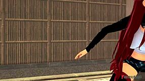 Eris spies on Roxy getting pounded and feels the heat. Catch the full Mushoku Tensei on Sheer FantasyKing3!