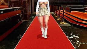 Blonde Girl with Big Tits Gets Nailed by Professor at School in 3D Cartoon Game