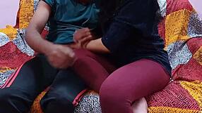 Seduced neighbor's wife on rooftop for painful hard banging