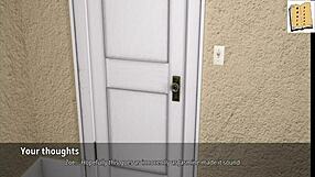 Big Tits Cheerleaders Welcome John in Erotic 3D Game Scene