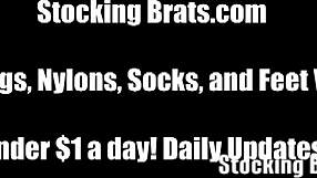 She licks my silky thighs teasingly