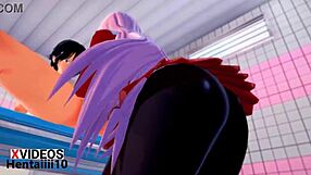 zero two delivers intense blowjob in hentai