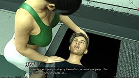 in stranded in space 40, this curvy milf does hot yoga showing off her big tits!