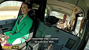 Female Fake Taxi Lady Gang Offers This Guy a Second Shot to Pound Her Tight Pussy in the Car