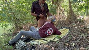 something about the mountain gets this Spanish amateur couple so wild and bent over.