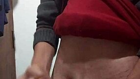 Jerking Off Hard with Clothes Still On!