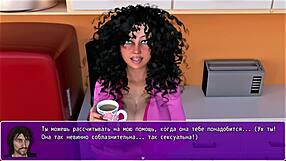 Angelica gets her big nipples sucked and pussy fucked by monster cock in gameplay