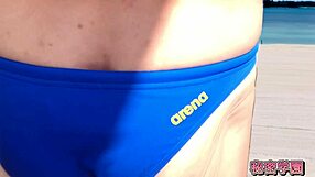 क्या Secretgakuen ने तुम्हें बीच बिकिनी में एनल टॉय के साथ मस्ती करते पकड़ लिया?