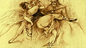 Vintage Erotic Illustration with Classic Sensual Charm