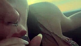 skilled prostitute sucks dick and gets facial while driving