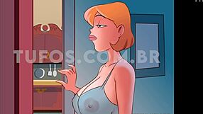 Forbidden Trans Action with Brazilian Maid in Midnight Pussy Sandwich