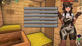 Hornycraft Parody Hentai Game Public Creampie