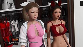 Beautiful anime cuties in hot ass fucking and blowjob scenes in Ripples