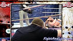 European Babes Wrestling Naked in a Ring - Who Will Dominate This Match?