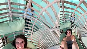 Hot birthday surprise with sex, kisses, and cumshots
