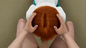 Ochako from Boku No Hero Gets Nailed in Metro