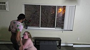 Snow bunny craves jungle dick, making BBC cum twice outdoors