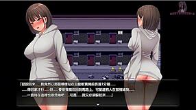 Animated hentai video shows a nightwalk gone wrong in an apartment hallway