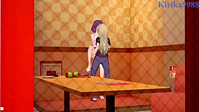 rin toyama and ko yagami, ready for intense lesbian and futanari hentai?