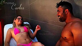 College friend surprises with huge cock, intense ride