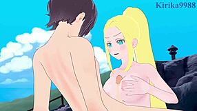 शिज़ुका मिकाज़ुकी और बीट्रिक्स अमेरहाउज़र जंगली हेंटाई सेक्स सीन में