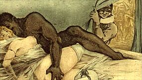 Vintage Erotic Illustration with Classic Sensual Charm