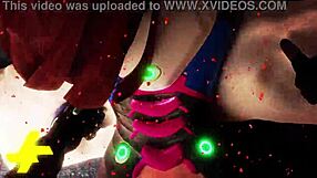 I love watching HMV D VA battle Widowmaker in this hentai