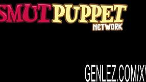 Busty lesbian brigitte shares a toy with slut lillanda